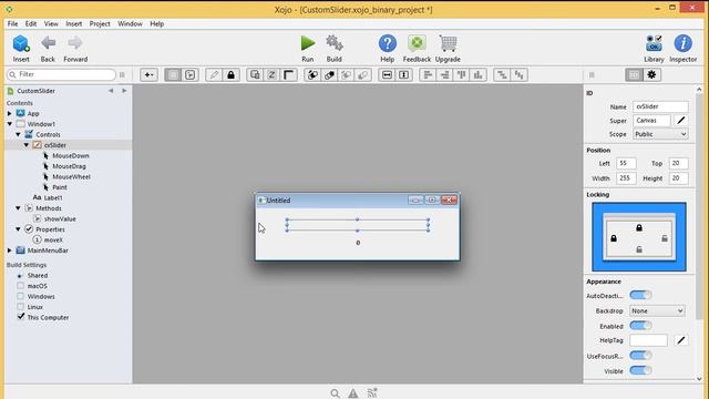 custom slider in Xojo смотреть онлайн