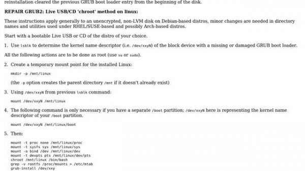 Unix & Linux: grub-install : command not found (2 Solutions!!)