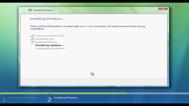 Installing Windows Vista смотреть онлайн
