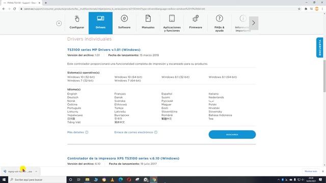 🔴 INSTALAR CANON TS3100 series, Windows 10/8/7 sin CD!!! Fácil y Rápido, смотреть онлайн
