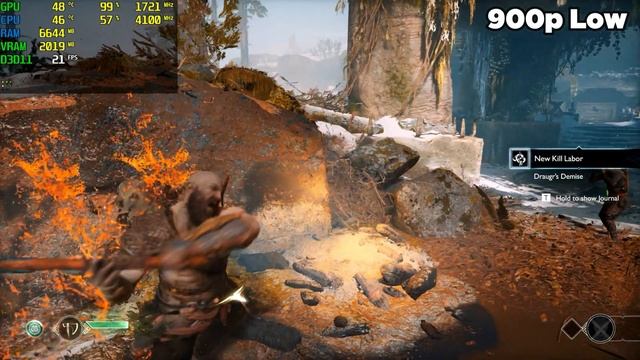 God Of War GT 1030 - 1080p, 900p, 720p, Low, Settings смотреть онлайн