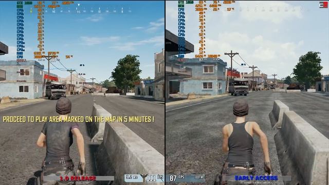 PUBG 1.0 RELEASE VERSION AGAINST EARLY ACCESS, COMPARISON OF OPTIMIZATION. смотреть онлайн