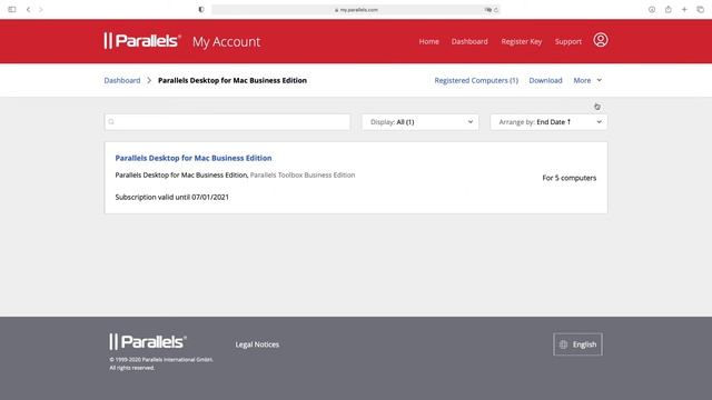 Parallels Desktop per Mac Business Edition - Attivare l'aggiornamento in Parallels My Account смотреть онлайн