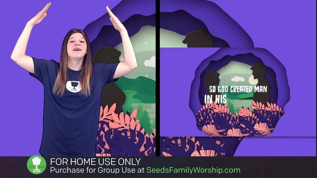 Genesis 1:27 - God Created Man (Hand Motions) смотреть онлайн