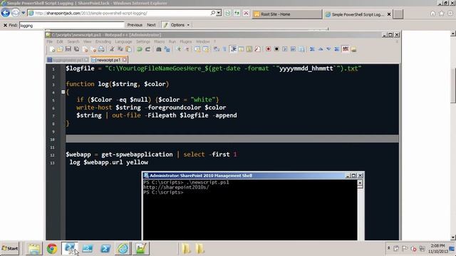 Simple PowerShell Logging смотреть онлайн