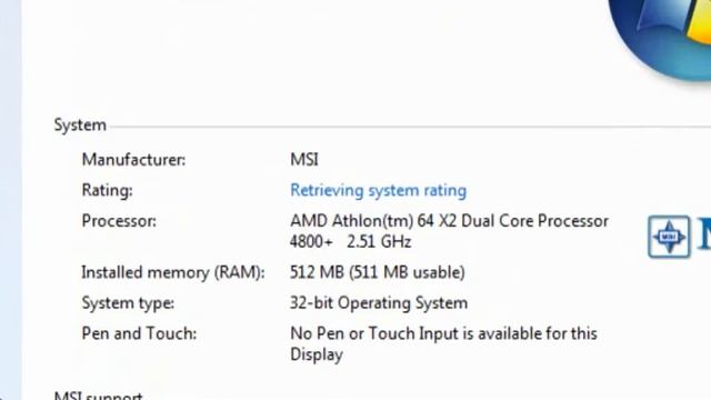 Windows 7 in 512 MB RAM смотреть онлайн