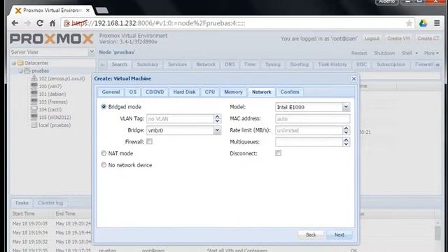 Proxmox Crear VM смотреть онлайн