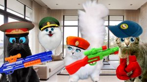 Наши КОШКИ Против Самых Опасных Животных ЮТУБА в РЕАЛЬНОЙ ЖИЗНИ!!!