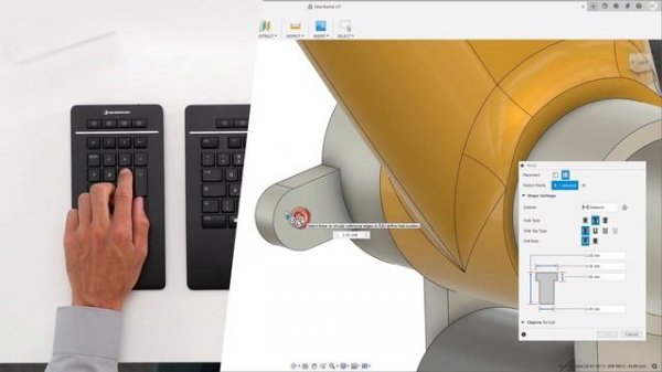 3Dconnexion Keyboard Pro with Numpad - Designed for CAD professionals, creatives and makers