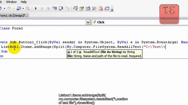 Visual Basic 2008 Tutorial 9 Listbox Loading смотреть онлайн