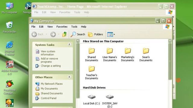 Windows XP Tutorial Using Windows Microsoft Training Lesson 1.5 смотреть онлайн