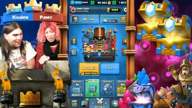 2 BAULE DEL CLAN 10/10 CLASH ROYALE CHEST OPENING!! | PAMY GIOCA 2V2 | MATCH RANKED HOGRIDER! смотреть онлайн