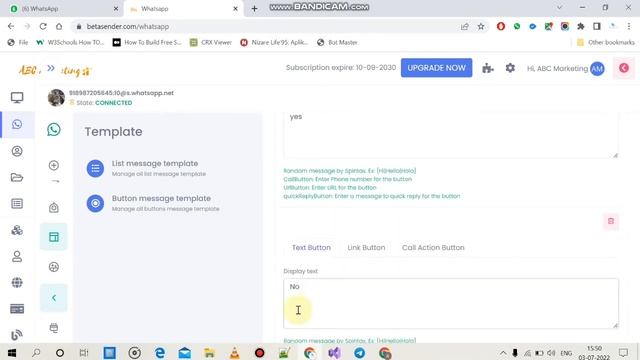How to use Interactive Button features in Cloud what's app Sender #betasender.com смотреть онлайн