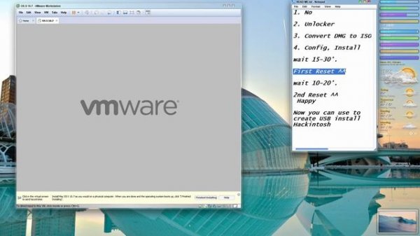 How to install Mac OS X Lion 10.7.5 on VMWare Workstation