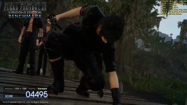 Final Fantasy XV Windows Benchmark - GTX 1070 + i7-6700k Standard 1080p смотреть онлайн