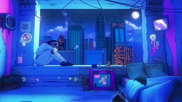 Evening Window View | Visual Audio Animation смотреть онлайн