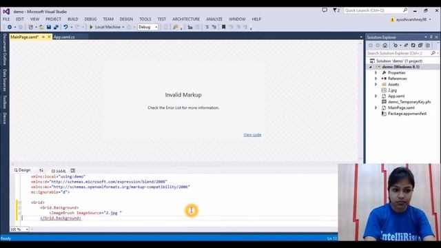 How to add background image in WIndows Store Application смотреть онлайн