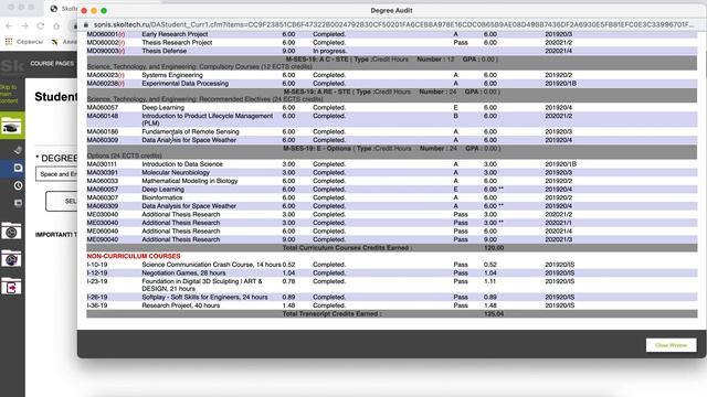 Платформа SONIS в Сколтех. Helpdesk и регистрация на курсы. (Skoltech)