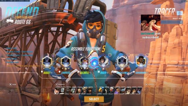 KABAJI TOP 500 TRACER! 34 ELIMS! [ OVERWATCH SEASON 19 TOP 500 ] смотреть онлайн
