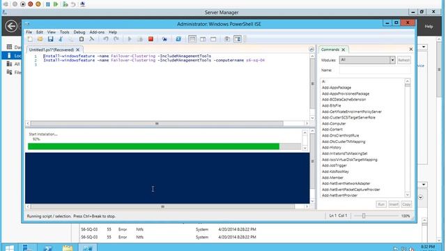 Windows Server 2012 R2 - Installing Failover Cluster Feature смотреть онлайн
