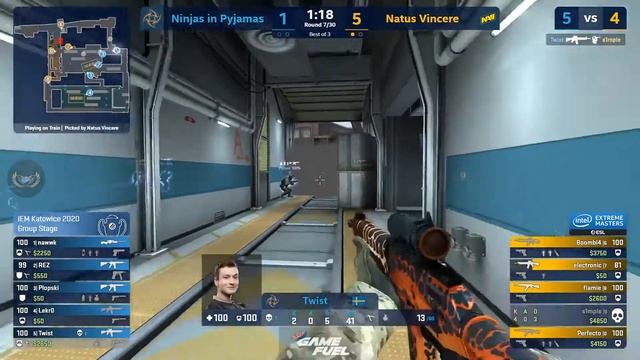 EPIC GAME!! | NaVi Vs NIP | IEM KATOWICE 2020 | CS:GO смотреть онлайн