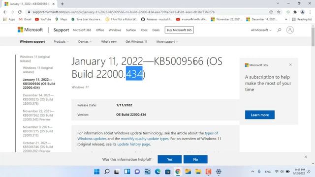 Windows 11 Build 22000.434 Security Update อัปเดทแรกของปี 2022 ออกมาแล้ว смотреть онлайн