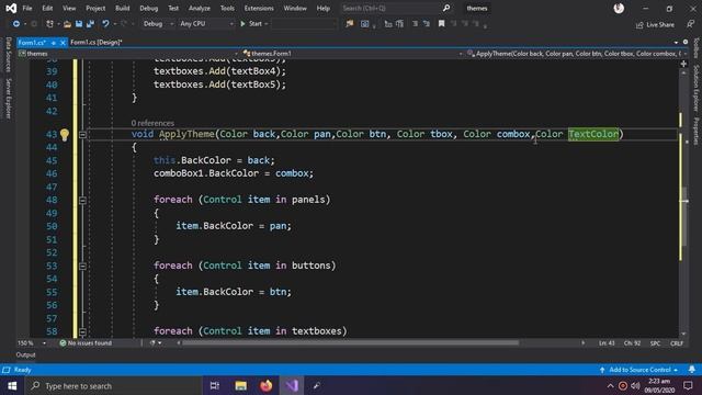 How to Make & Use THEMES using Visual Studio in C# Application смотреть онлайн