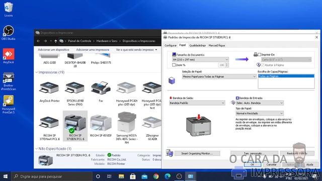 Ricoh SP 3710 - Como Configurar o Driver de Impressão - Print Driver смотреть онлайн