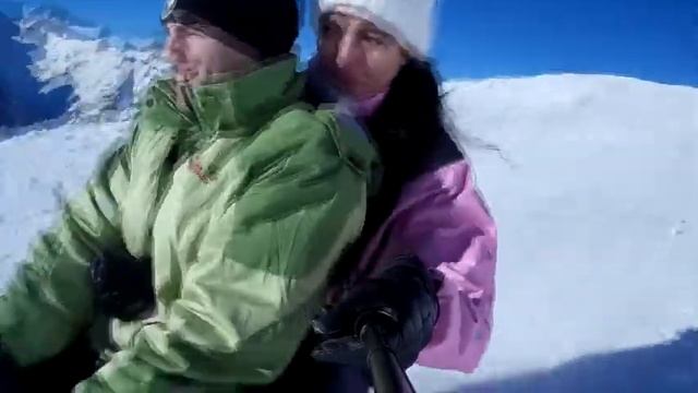 Санки на Домбае