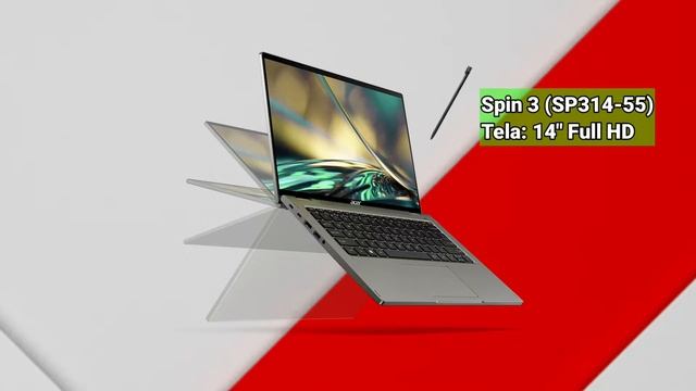 ACER SWIFT 3, SPIN 5 E SPIN 3 | NOTEBOOKS 2-EM-1 E TODOS COM WINDOWS 11. смотреть онлайн