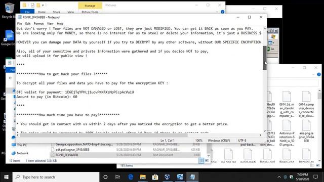 RagnarLocker Undetecable Ransomware vs NeuShield смотреть онлайн