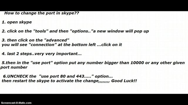 how to change the skype port 80 смотреть онлайн
