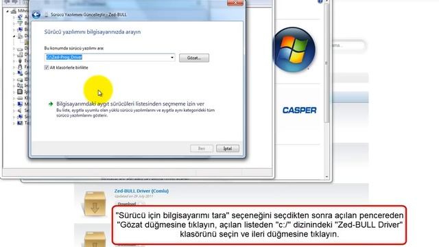 Windows 7 ve vista işletim sisteminde Zed-BULL Driver Tanıtma (COM'suz) смотреть онлайн