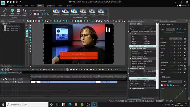How to cut out video fragments in VSDC Free Video Editor? смотреть онлайн