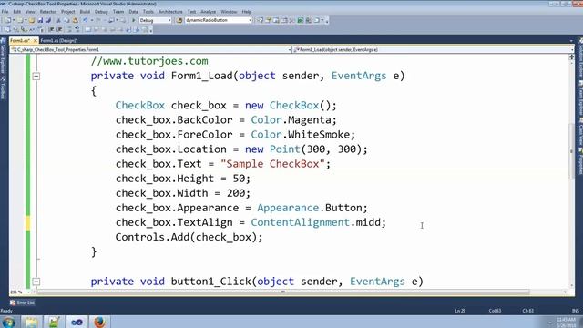 CheckBox Control and Properties In C#.Net Windows Application смотреть онлайн