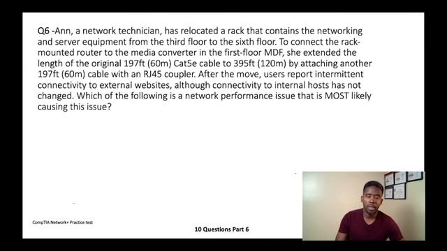 CompTIA Network+ N10-007 part6 practice exam смотреть онлайн