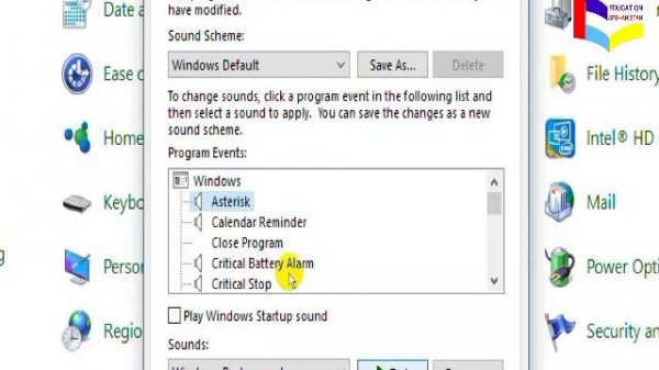 30. Sound Setting in Control Panel Windows 10