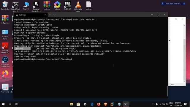 How to crack passwords of ZIP and RAR files using John the ripper | Cracking weak passwords смотреть онлайн
