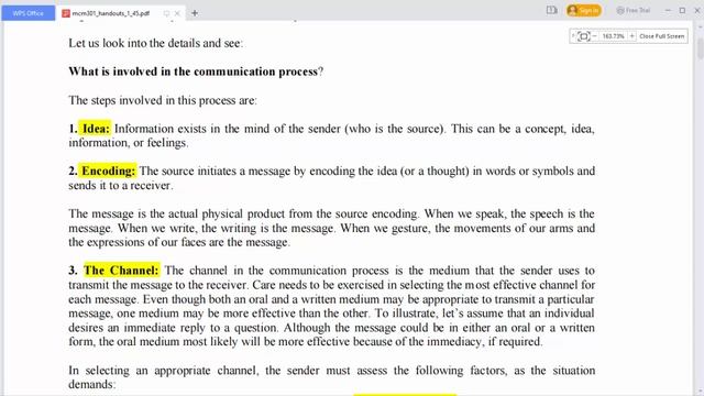 MCM 301 || Lecture 1 || Communication || Short Lecture || VU Lectures || by IT-TECH&SUPPORT смотреть онлайн
