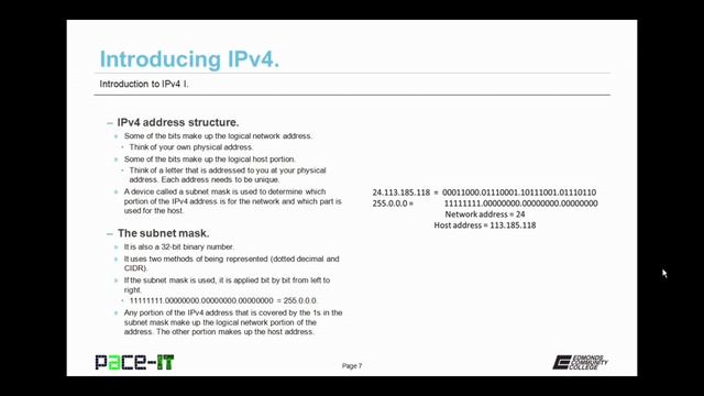 PACE-IT: Introduction to IPv4 (Part 1) смотреть онлайн