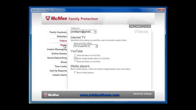 McAfee Family Protection 2011 смотреть онлайн