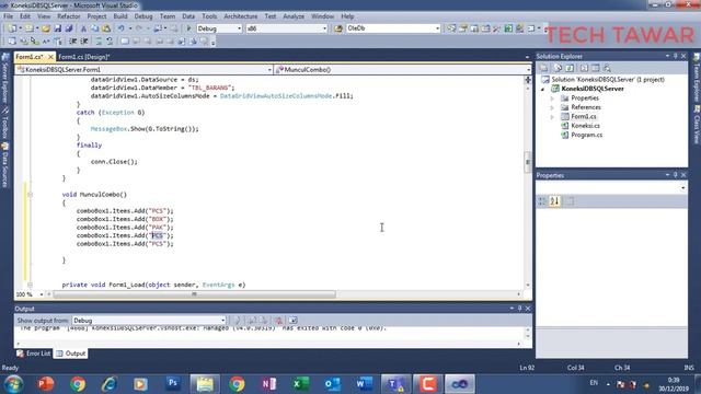 Tutorial C# 08 - Memunculkan Item Data di ComboBox Dengan CSharp смотреть онлайн
