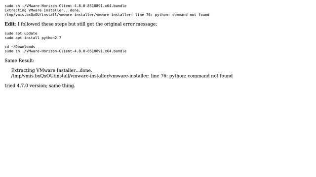 Unable To Install VMware Horizon Client On Ubuntu 18.04 (2 Solutions!!)