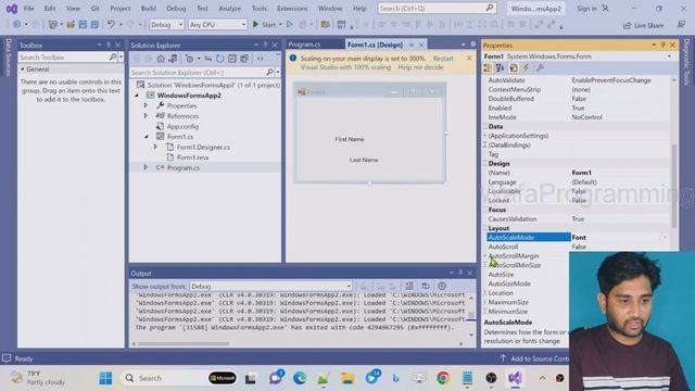 How To Fix Blur Windows Form In C# WinForms Application | #csharp #dotnet #programming #winforms