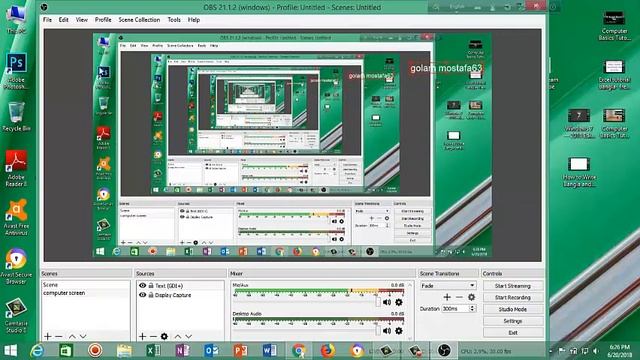 How to Stream live Video on YouTube, (computer/Webcam) by mostafa! смотреть онлайн
