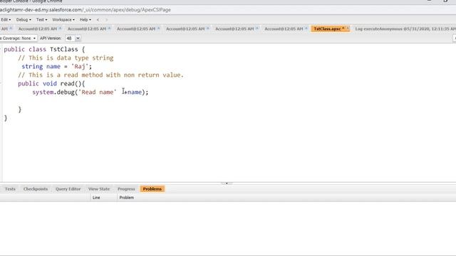 simple class program in sfdc C3 смотреть онлайн