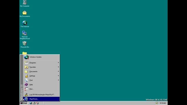 Windows 98 Build 1546: "Where Do You Want To Go Today?" смотреть онлайн