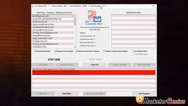 Free Email List Cleaner for Windows & Mac смотреть онлайн