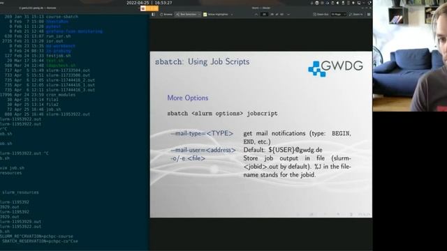 Using Slurm to run applications on the cluster смотреть онлайн