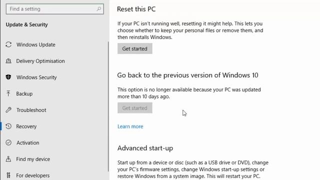 Windows 10 Roll Back to a Previous Version смотреть онлайн